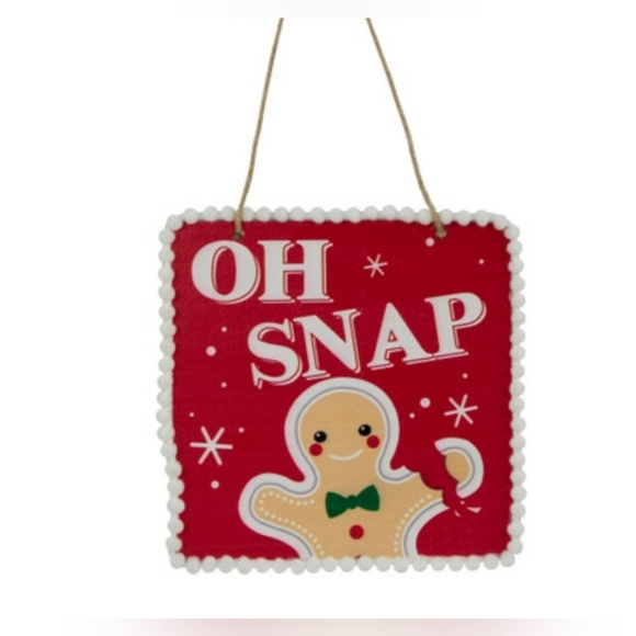 NIP 6x6" OH SNAP Wooden Sign - Picture 1 of 1